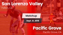 Matchup: San Lorenzo Valley vs. Pacific Grove  2018