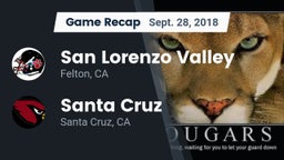 Recap: San Lorenzo Valley  vs. Santa Cruz  2018