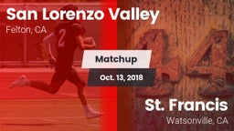 Matchup: San Lorenzo Valley vs. St. Francis  2018