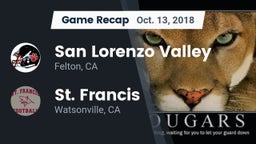 Recap: San Lorenzo Valley  vs. St. Francis  2018
