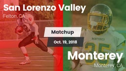 Matchup: San Lorenzo Valley vs. Monterey  2018
