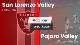 Matchup: San Lorenzo Valley vs. Pajaro Valley  2019