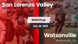 Matchup: San Lorenzo Valley vs. Watsonville  2019