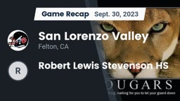 Recap: San Lorenzo Valley  vs. Robert Lewis Stevenson HS 2023