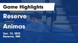 Reserve  vs Animas Game Highlights - Jan. 14, 2023