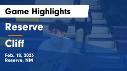 Reserve  vs Cliff   Game Highlights - Feb. 18, 2023