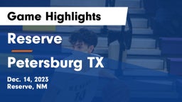 Reserve  vs Petersburg TX Game Highlights - Dec. 14, 2023