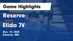 Reserve  vs Elida JV Game Highlights - Dec. 15, 2023