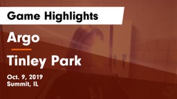 Argo  vs Tinley Park  Game Highlights - Oct. 9, 2019