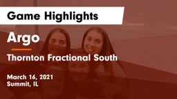 Argo  vs Thornton Fractional South  Game Highlights - March 16, 2021