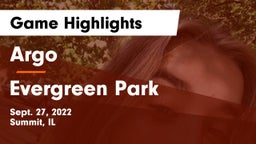 Argo  vs Evergreen Park  Game Highlights - Sept. 27, 2022