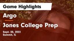Argo  vs Jones College Prep Game Highlights - Sept. 30, 2022