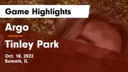 Argo  vs Tinley Park  Game Highlights - Oct. 18, 2022