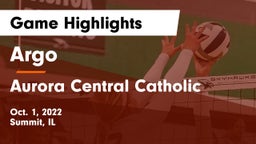 Argo  vs Aurora Central Catholic Game Highlights - Oct. 1, 2022