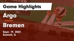 Argo  vs Bremen  Game Highlights - Sept. 19, 2023