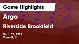 Argo  vs Riverside Brookfield  Game Highlights - Sept. 23, 2023
