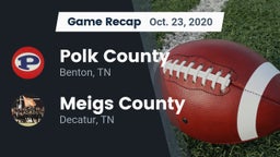 Recap: Polk County  vs. Meigs County  2020