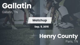 Matchup: Gallatin vs. Henry County  2016