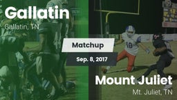 Matchup: Gallatin vs. Mount Juliet  2017