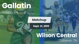 Matchup: Gallatin vs. Wilson Central  2018