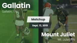 Matchup: Gallatin vs. Mount Juliet  2019