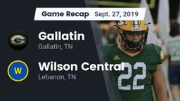 Recap: Gallatin  vs. Wilson Central  2019