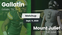 Matchup: Gallatin vs. Mount Juliet  2020