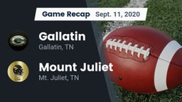 Recap: Gallatin  vs. Mount Juliet  2020