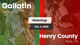 Matchup: Gallatin vs. Henry County  2020