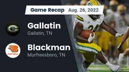 Recap: Gallatin  vs. Blackman  2022