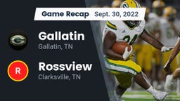 Recap: Gallatin  vs. Rossview  2022