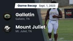 Recap: Gallatin  vs. Mount Juliet  2023