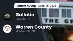 Recap: Gallatin  vs. Warren County  2023