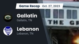 Recap: Gallatin  vs. Lebanon  2023