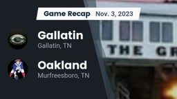 Recap: Gallatin  vs. Oakland  2023