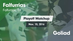 Matchup: Falfurrias vs. Goliad 2016