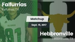 Matchup: Falfurrias vs. Hebbronville  2017