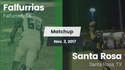 Matchup: Falfurrias vs. Santa Rosa  2017