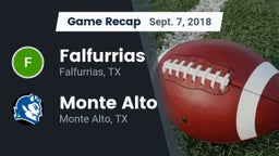 Recap: Falfurrias  vs. Monte Alto  2018