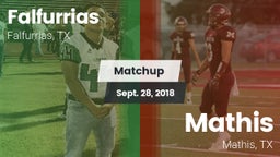 Matchup: Falfurrias vs. Mathis  2018