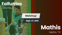 Matchup: Falfurrias vs. Mathis  2019