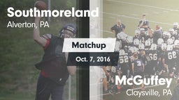 Matchup: Southmoreland vs. McGuffey  2016