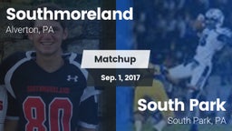 Matchup: Southmoreland vs. South Park  2017