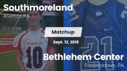Matchup: Southmoreland vs. Bethlehem Center  2019