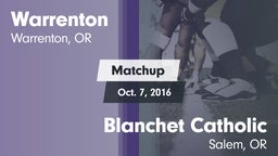 Matchup: Warrenton vs. Blanchet Catholic  2016