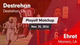 Matchup: Destrehan vs. Ehret  2016