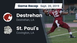 Recap: Destrehan  vs. St. Paul's  2019