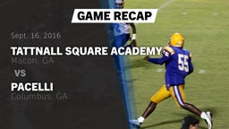 Recap: Tattnall Square Academy  vs. Pacelli  2016