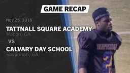 Recap: Tattnall Square Academy  vs. Calvary Day School 2016