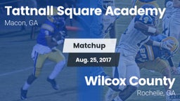 Matchup: Tattnall Square Acad vs. Wilcox County  2017
